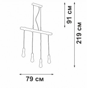 Подвесной светильник Vitaluce V47160 V47160-1/4S в Ревде - revda.ok-mebel.com | фото 5