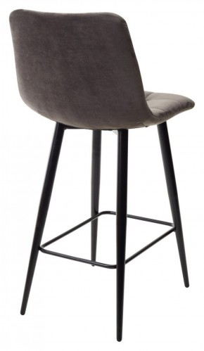 Полубарный стул CHILLI-QB графит #14, велюр / черный каркас (H=66cm) М-City в Ревде - revda.ok-mebel.com | фото 4