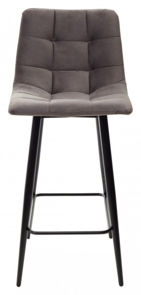 Полубарный стул CHILLI-QB графит #14, велюр / черный каркас (H=66cm) М-City в Ревде - revda.ok-mebel.com | фото 5