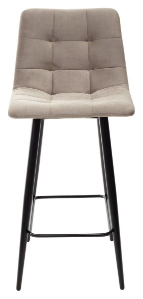 Полубарный стул CHILLI-QB латте #25, велюр / черный каркас (H=66cm) М-City в Ревде - revda.ok-mebel.com | фото