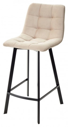 Полубарный стул CHILLI-QB SQUARE бежевый #5, велюр / черный каркас (H=66cm) М-City в Ревде - revda.ok-mebel.com | фото