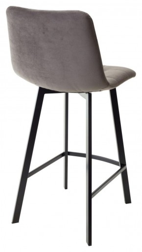 Полубарный стул CHILLI-QB SQUARE графит #14, велюр / черный каркас (H=66cm) М-City в Ревде - revda.ok-mebel.com | фото 3