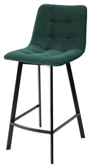 Полубарный стул CHILLI-QB SQUARE зеленый #19, велюр / черный каркас (H=66cm) М-City в Ревде - revda.ok-mebel.com | фото