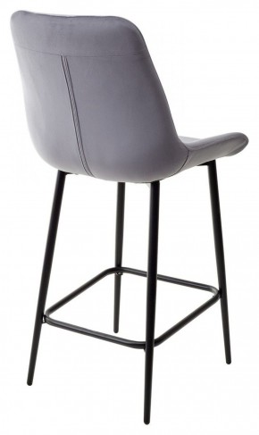 Полубарный стул ХОФМАН, цвет H-14 Серый, велюр / черный каркас H=63cm М-City в Ревде - revda.ok-mebel.com | фото 5