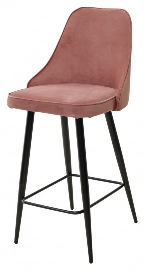 Полубарный стул NEPAL-PB РОЗОВЫЙ #15, велюр/ черный каркас (H=68cm) М-City в Ревде - revda.ok-mebel.com | фото