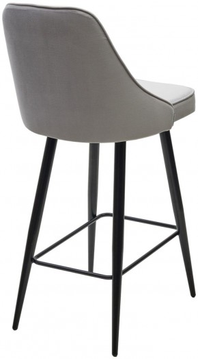 Полубарный стул NEPAL-PB СВЕТЛО- СЕРЫЙ BM-4, велюр/ черный каркас (H=68cm) М-City в Ревде - revda.ok-mebel.com | фото 4