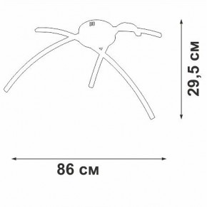 Потолочная люстра Vitaluce V2709 V2709-1/3PL в Ревде - revda.ok-mebel.com | фото 2