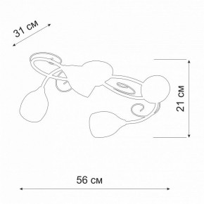 Потолочная люстра Vitaluce V3269 V3269-3/4PL в Ревде - revda.ok-mebel.com | фото 2