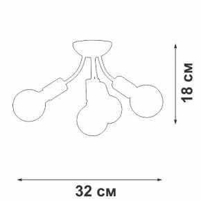 Потолочная люстра Vitaluce V3927 V3927-0/4PL в Ревде - revda.ok-mebel.com | фото 6
