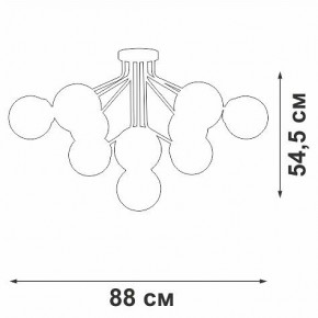Потолочная люстра Vitaluce V42870 V42870-8/10PL в Ревде - revda.ok-mebel.com | фото