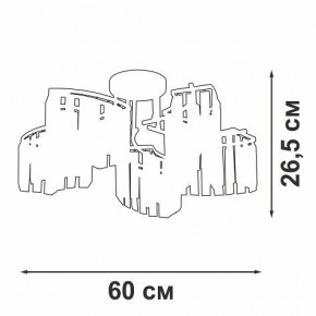 Потолочная люстра Vitaluce V5884 V5884-0/5PL в Ревде - revda.ok-mebel.com | фото 3