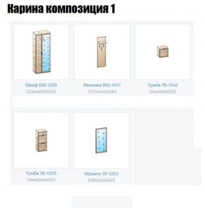 Прихожая Карина (модульная) в Ревде - revda.ok-mebel.com | фото 4