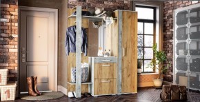 Прихожая Кензо (крафт/бетон) вешалка+шкаф в Ревде - revda.ok-mebel.com | фото