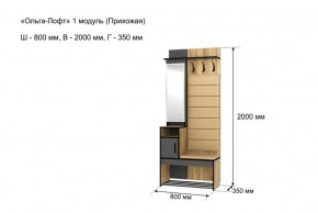 ОЛЬГА-ЛОФТ 1 Прихожая в Ревде - revda.ok-mebel.com | фото 4