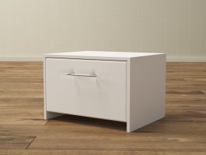 PROxSON Тумба Varna (ЛДСП Белая+экокожа Белый/Белый) 51x40 в Ревде - revda.ok-mebel.com | фото