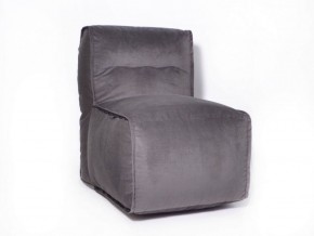 Прямое модульное бескаркасное кресло Комфорт (Графит велюр) в Ревде - revda.ok-mebel.com | фото