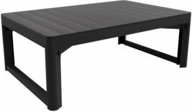 Раскладной стол Лион с регулируемой высотой столешницы (Lyon rattan table) графит (h400/650) в Ревде - revda.ok-mebel.com | фото 2
