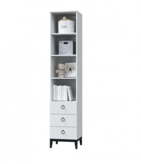 ШАРЛИЗ Шкаф для книг (Белое сияние/Белый снег) в Ревде - revda.ok-mebel.com | фото 2