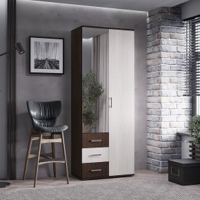 Шкаф 2-х створчатый Белла (Венге/Ясень белый) в Ревде - revda.ok-mebel.com | фото 3