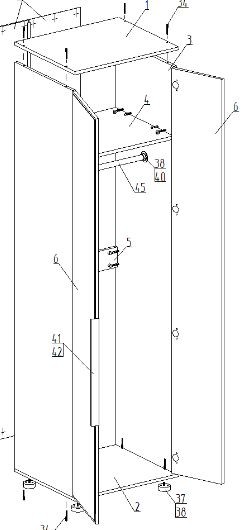 Шкаф 2-ств. для одежды "Лео" в Ревде - revda.ok-mebel.com | фото 2