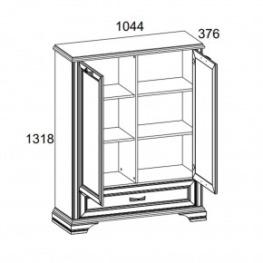 Шкаф 2D1SL, MONAKO, цвет Сосна винтаж/дуб анкона в Ревде - revda.ok-mebel.com | фото 3