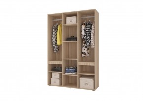 Шкаф 3-х створчатый АНТАЛИЯ (Сонома/Графит софт) в Ревде - revda.ok-mebel.com | фото 2