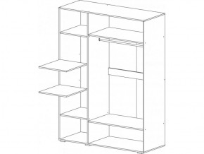 Шкаф 3-х створчатый Ненси 1500 (Венге/Белый глянец) в Ревде - revda.ok-mebel.com | фото 2