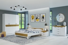 Шкаф 4-х створчатый Милана (Белый/Сосна Гранд) в Ревде - revda.ok-mebel.com | фото 4