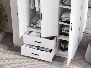 Шкаф 4-х створчатый Титан (белый) в Ревде - revda.ok-mebel.com | фото 3