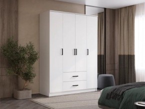 Шкаф 4-х створчатый Титан (белый) в Ревде - revda.ok-mebel.com | фото 5