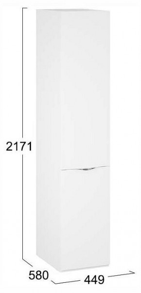 Шкаф для белья Глосс СМ-319.07.001 в Ревде - revda.ok-mebel.com | фото 4