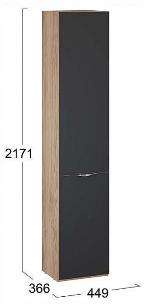Шкаф для белья Глосс СМ-319.07.011 в Ревде - revda.ok-mebel.com | фото 4