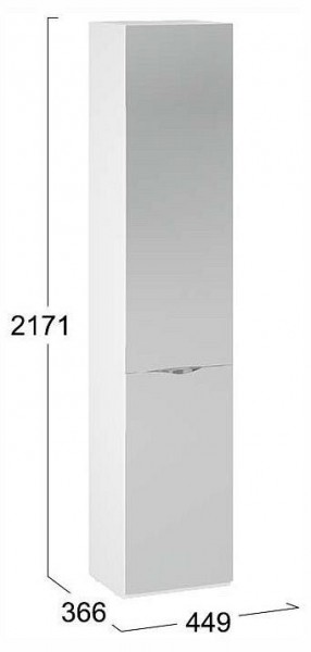 Шкаф для белья Глосс СМ-319.07.012 в Ревде - revda.ok-mebel.com | фото 4
