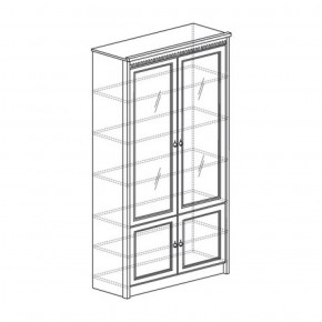 Шкаф для книг №184 "Лючия" Дуб оксфорд в Ревде - revda.ok-mebel.com | фото 2