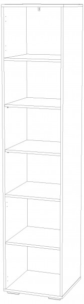 Шкаф для книг НМ 041.44 "Банни" Левый/Правый (Макарун) в Ревде - revda.ok-mebel.com | фото 4