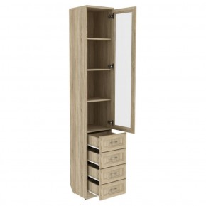 Шкаф для книг с ящиками узкий арт. 205 в Ревде - revda.ok-mebel.com | фото