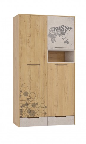 Шкаф для одежды 3 двери и 2 ящика Шк134.0 ДС Стэнфорд в Ревде - revda.ok-mebel.com | фото