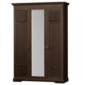 Шкаф для одежды 3-дверный №800 Парма Дуб нортон темный в Ревде - revda.ok-mebel.com | фото