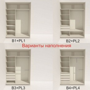 Шкаф-купе 1600 серии SOFT D1+D3+B2+PL1 (2 ящика+1штанга) профиль «Графит» в Ревде - revda.ok-mebel.com | фото 5