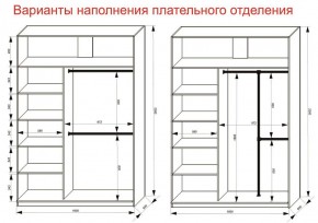 Шкаф-купе 1600 серии SOFT D6+D4+B2+PL2 (2 ящика+1штанга+1 полка) профиль «Капучино» в Ревде - revda.ok-mebel.com | фото 9