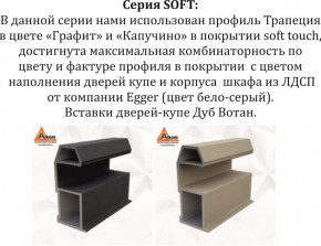 Шкаф-купе 1800 серии SOFT D1+D3+B2+PL1 (2 ящика+1штанга) профиль «Графит» в Ревде - revda.ok-mebel.com | фото 11