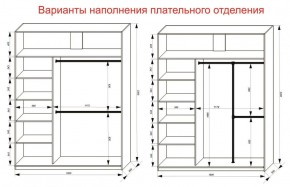 Шкаф-купе 1800 серии SOFT D1+D3+B2+PL1 (2 ящика+1штанга) профиль «Графит» в Ревде - revda.ok-mebel.com | фото 7