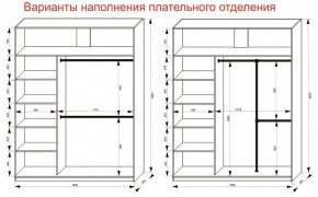 Шкаф-купе 1800 серии SOFT D8+D2+B2+PL4 (2 ящика+F обр.штанга) профиль «Графит» в Ревде - revda.ok-mebel.com | фото 8