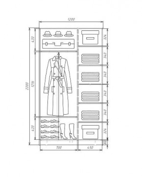 Шкаф-купе ХИТ 22-4-12-66 (420) в Ревде - revda.ok-mebel.com | фото 5