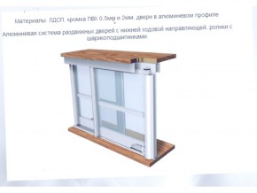 Шкаф-купе ШКО-3 2730 мм зеркало/ЛДСП/ЛДСП/зеркало в Ревде - revda.ok-mebel.com | фото 5