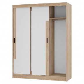 Шкаф-купе Смарт ШКК-06 (дуб сонома/белый) в Ревде - revda.ok-mebel.com | фото 4