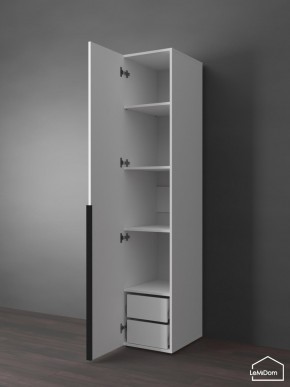 Шкаф Linnea MHR-1-3 2050х400х510 (Белый-М 11.1.2) в Ревде - revda.ok-mebel.com | фото 5
