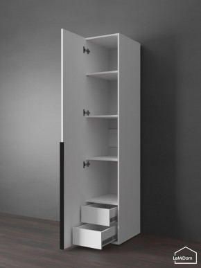 Шкаф Linnea MHR-1-3 2050х400х510 (Белый-М 11.1.2) в Ревде - revda.ok-mebel.com | фото 6