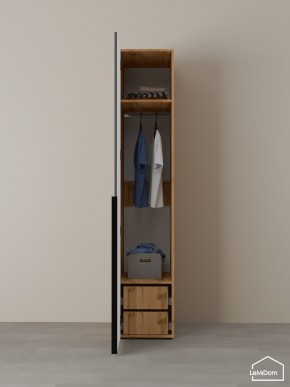 Шкаф Linnea MHR-1-3 2050х400х510 (ДВ-М 11.1.25) в Ревде - revda.ok-mebel.com | фото 5