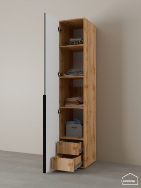 Шкаф Linnea MHR-1-4 2050х400х510 (ДВ-М 11.1.25) в Ревде - revda.ok-mebel.com | фото 5